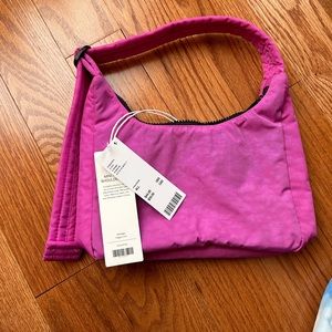 BAGGU Mini Nylon Shoulder Bag Extra Pink